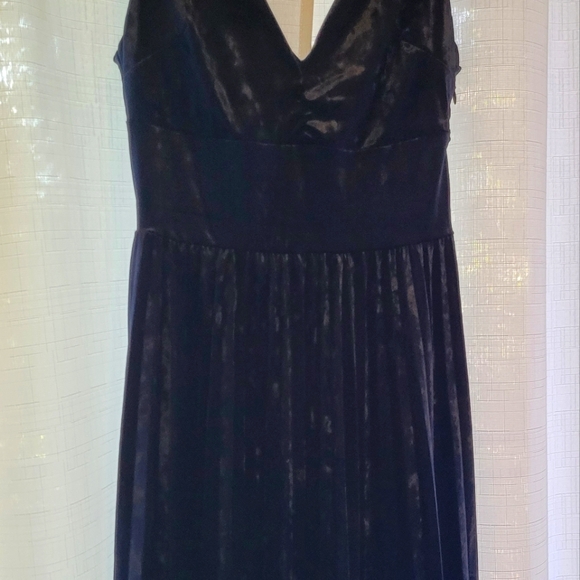 Blu velvet dress - Picture 3 of 4